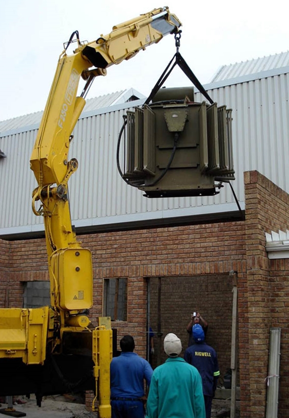 Removal of old transformer