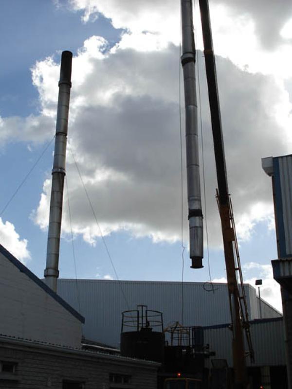 Boiler chimney stack